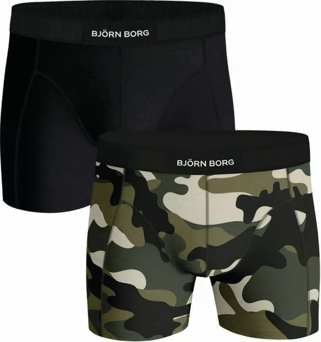 Bjorn Borg Boxers 2 Pack Black/Print - Größe M günstig online kaufen