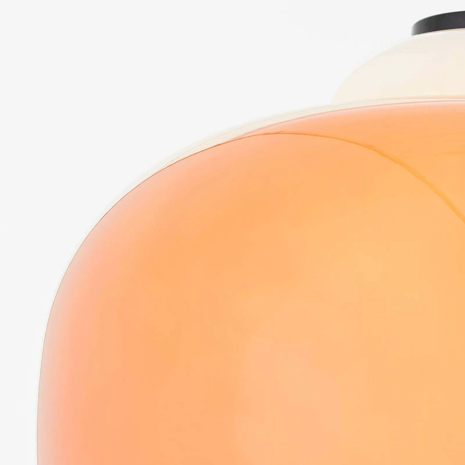 Hängelampe Blop aus Glas, orange günstig online kaufen