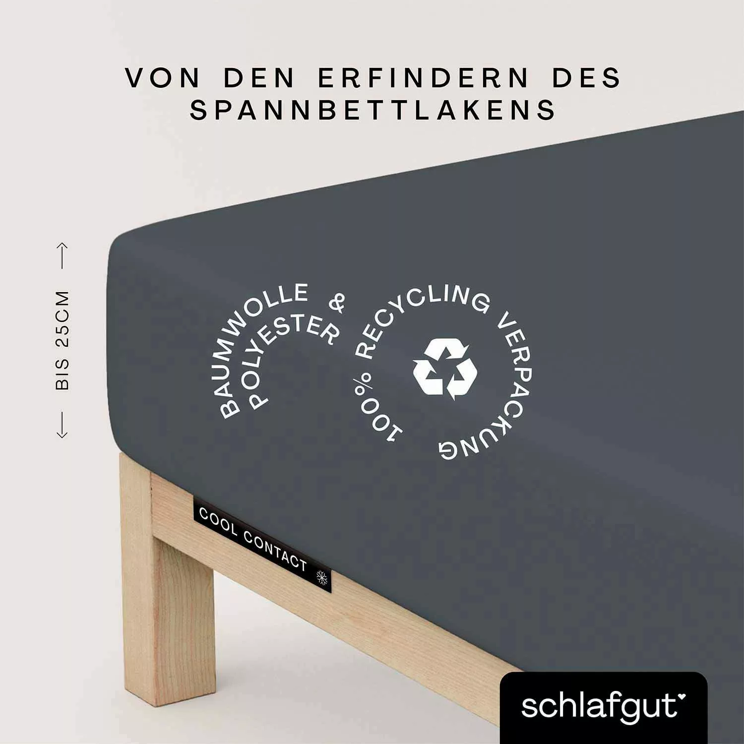Schlafgut Spannbettlaken »Cool Contact«, 100% gekämmte Mikrofaser günstig online kaufen
