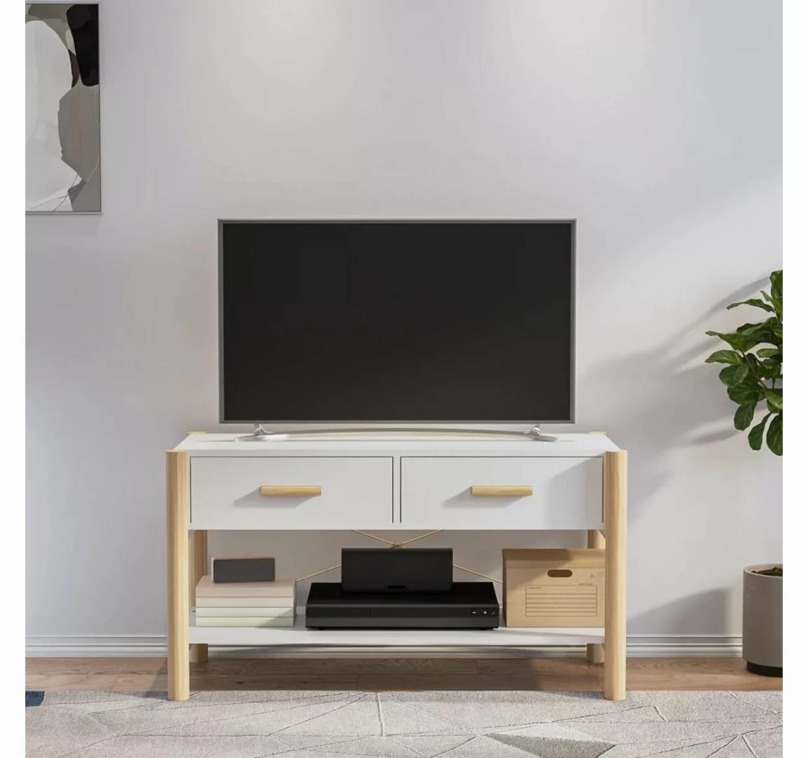 furnicato TV-Schrank Weiß 82x38x45 cm Holzwerkstoff günstig online kaufen