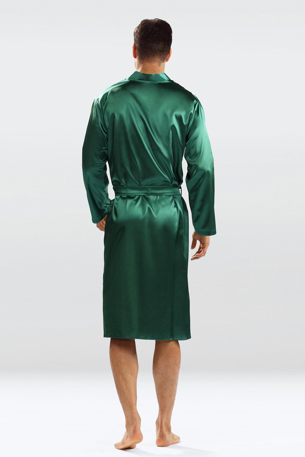 DKaren Morgenmantel Herren Satin Morgenmantel Bademantel günstig online kaufen
