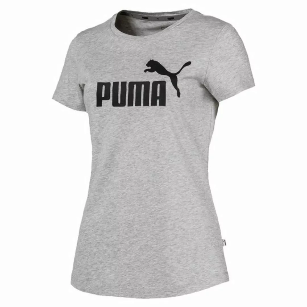 Puma Essential Logo Kurzarm T-shirt 2XL Light Grey Heather günstig online kaufen