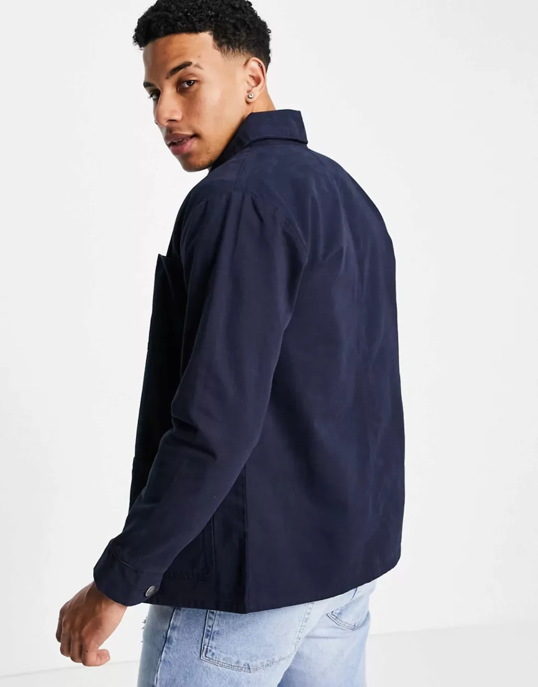 French Connection – Utility-Jacke in Navy-Blau günstig online kaufen