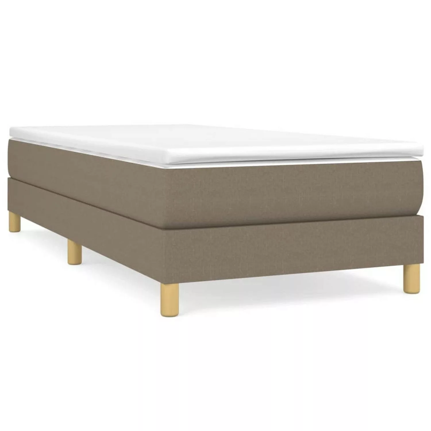 vidaXL Boxspringbett Taupe 100x200 cm Stoff1376980 günstig online kaufen