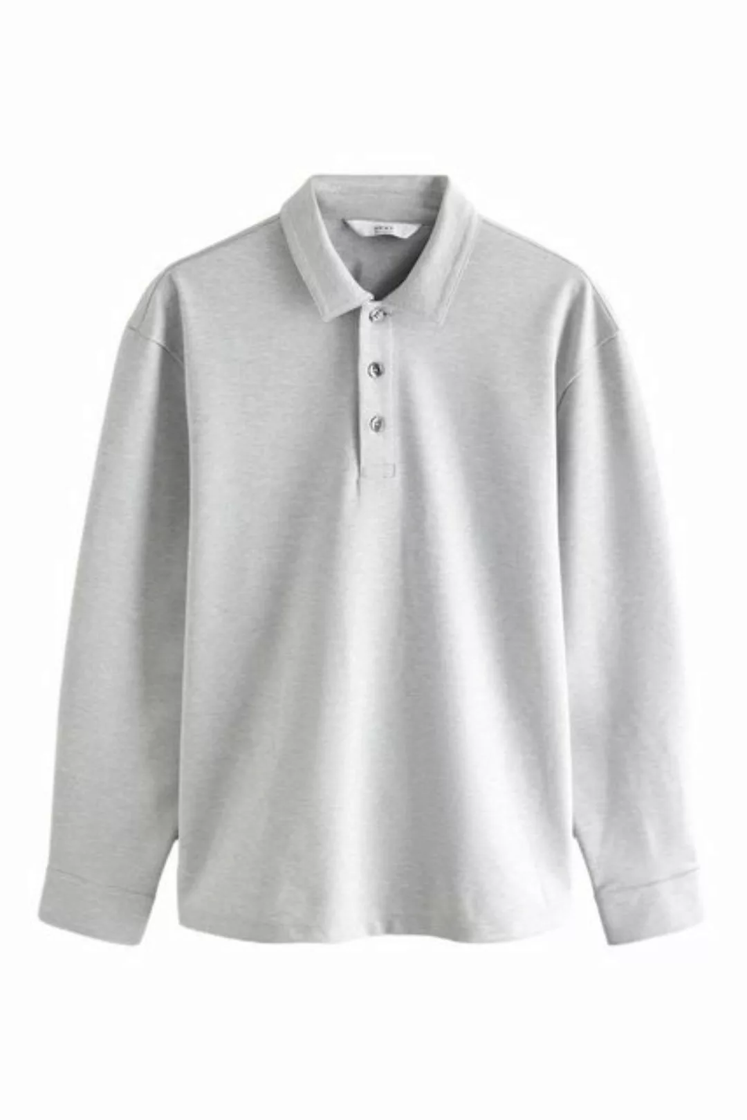 Next Langarm-Poloshirt Langärmeliges, elegantes Poloshirt mit Knöpfen (1-tl günstig online kaufen