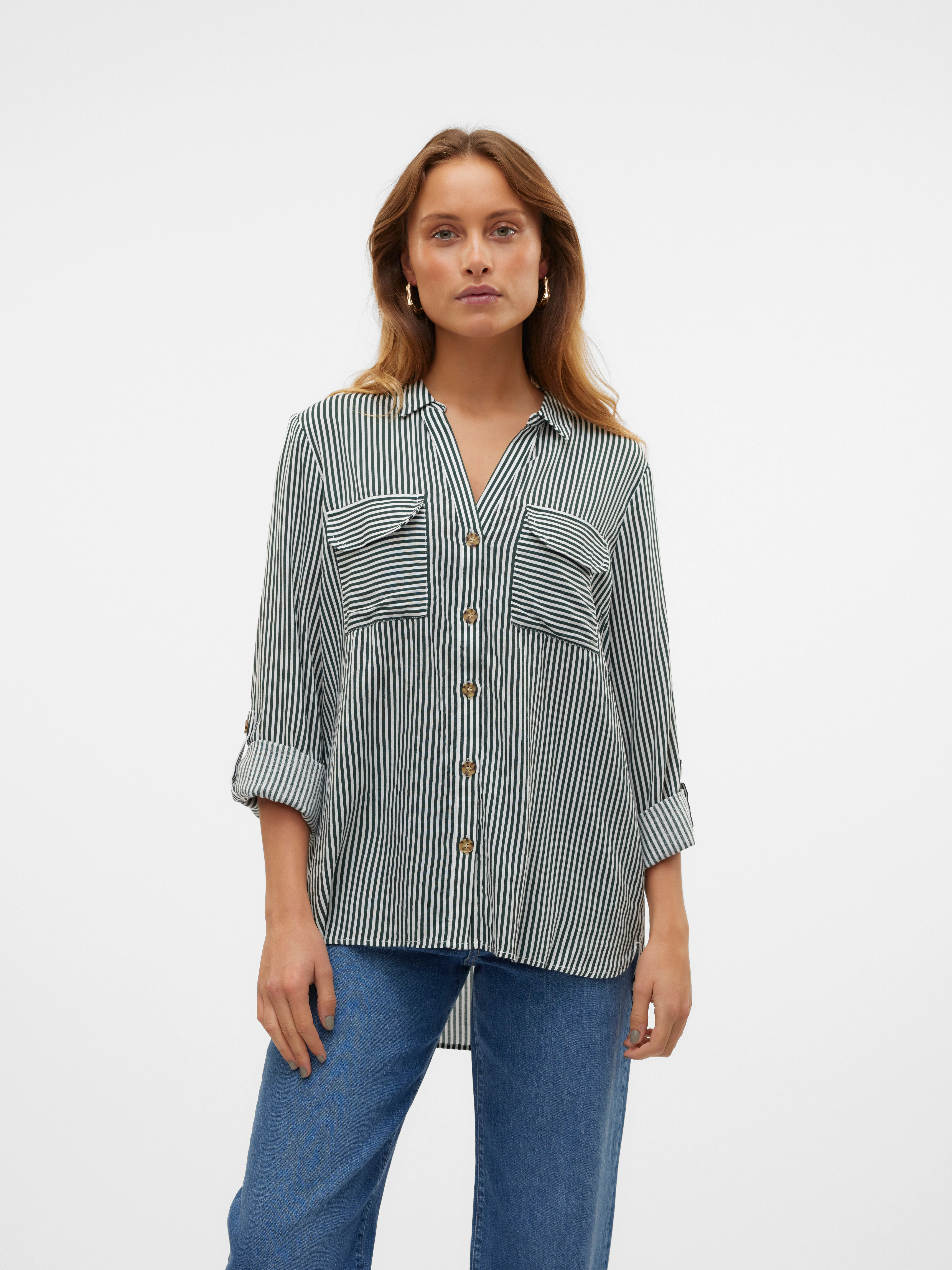 Vero Moda Blusentop VMBUMPY L/S SHIRT NEW WVN GA NOOS günstig online kaufen