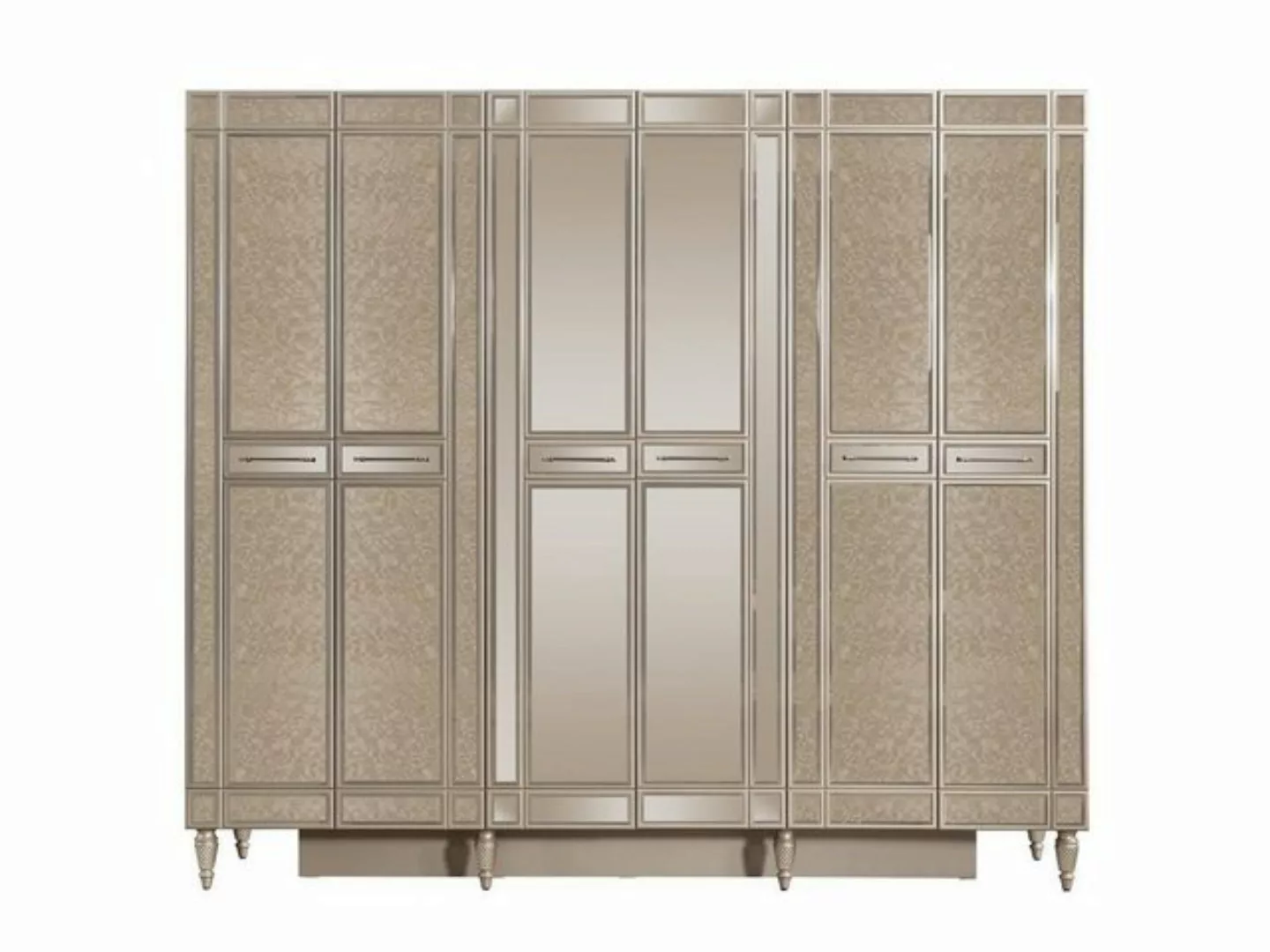 JVmoebel Kleiderschrank Beige Schlafzimmer Kleiderschrank Designer Holzschr günstig online kaufen