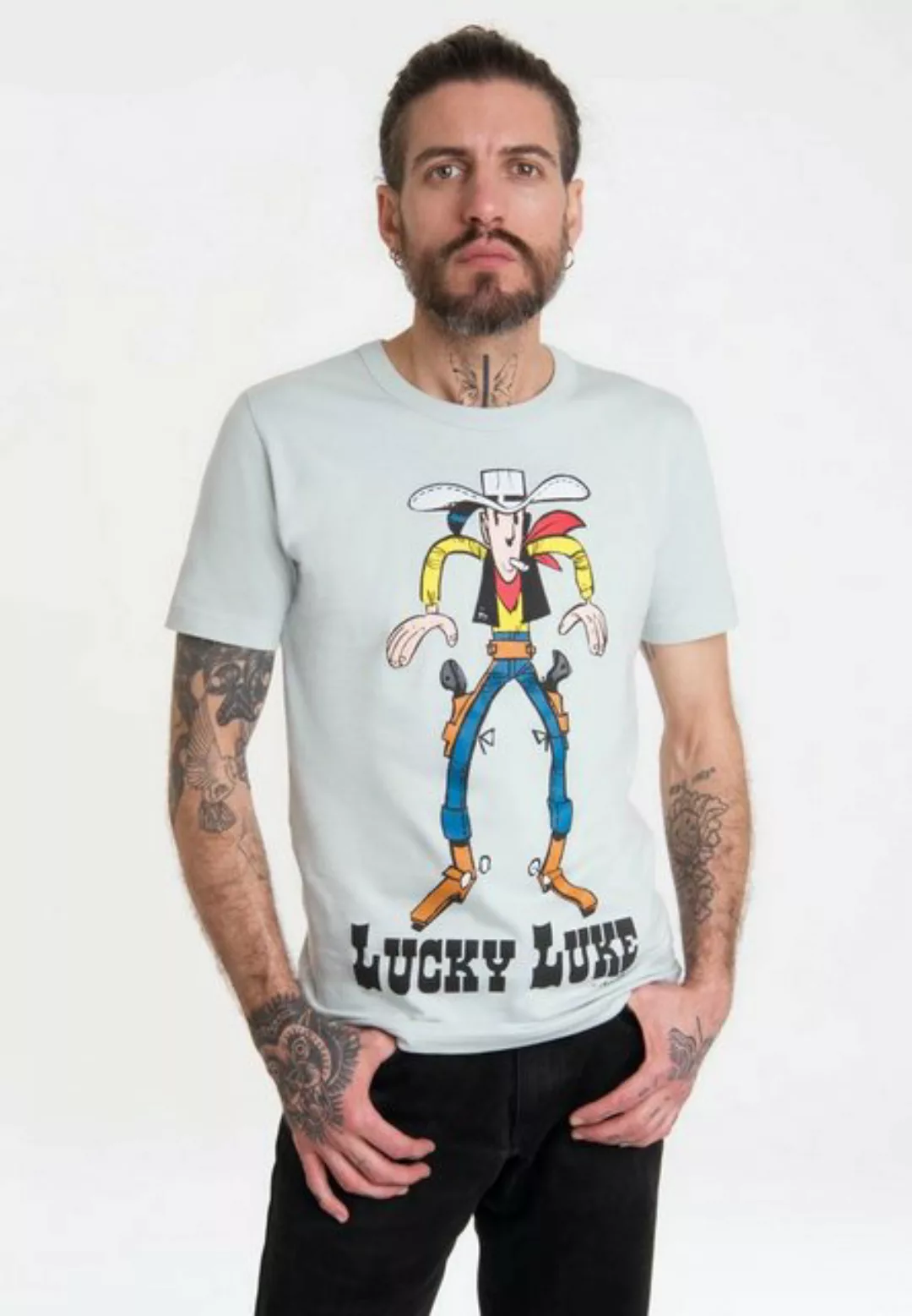 LOGOSHIRT T-Shirt "Lucky Luke", mit angesagtem Retro-Print günstig online kaufen