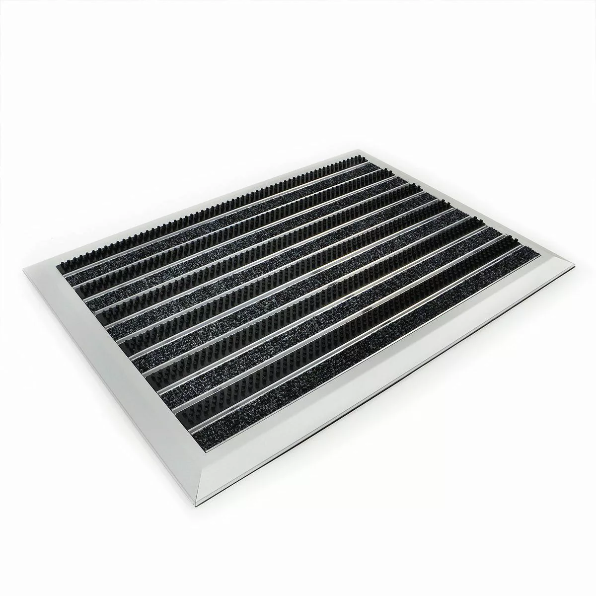 Floordirekt Fußmatte Alu-Türmatte Optimum Mat Textilfaser-Rips günstig online kaufen