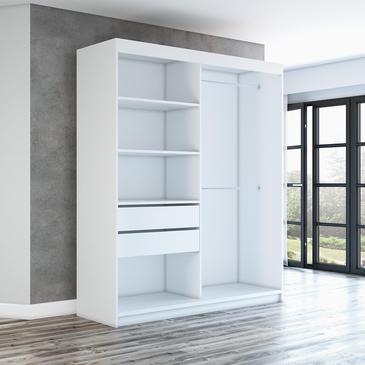 A&J MöbelLand GmbH Schwebetürenschrank BERLIX,2-türig Schrank günstig online kaufen