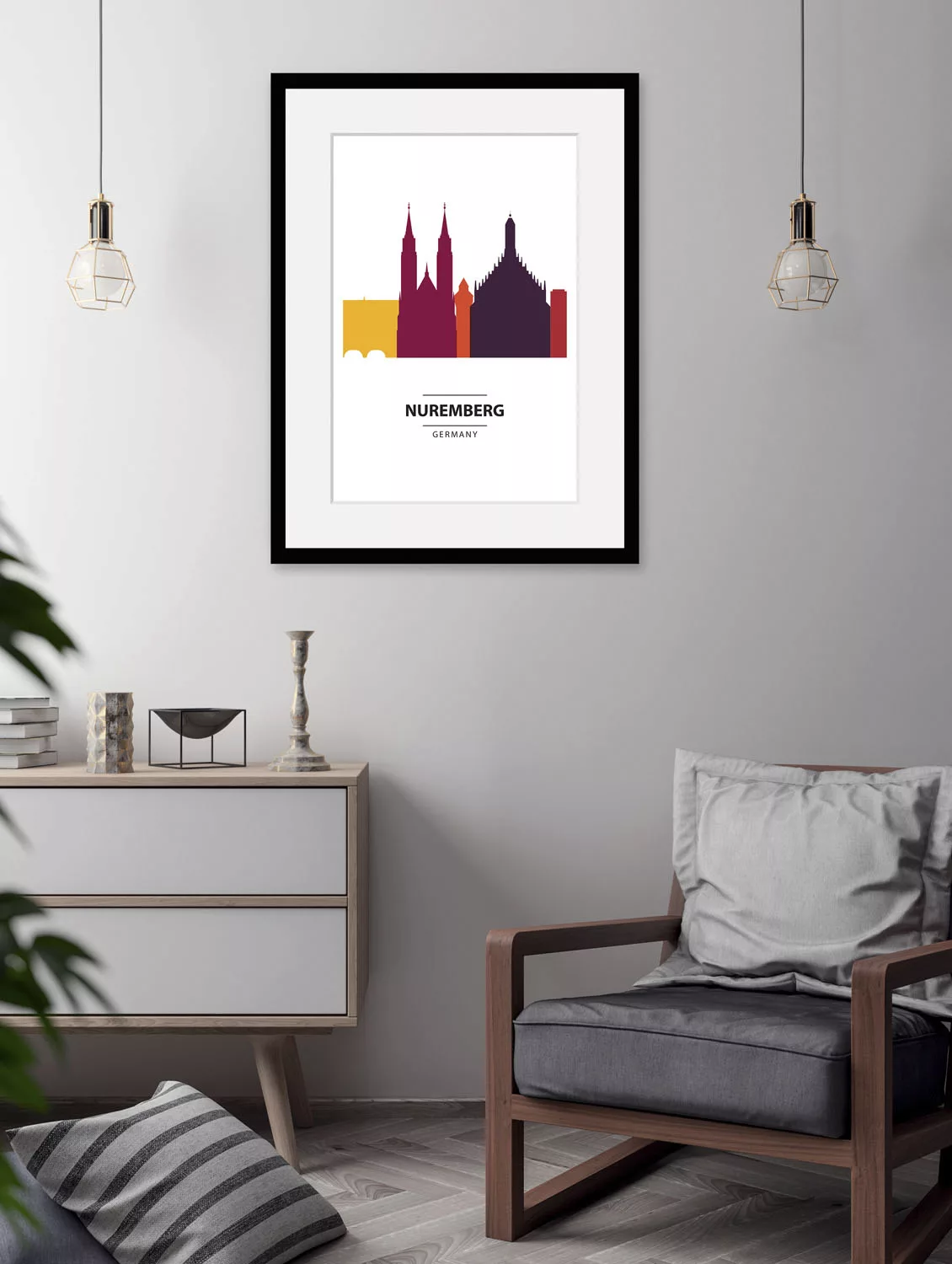 queence Bild "Nuremberg Color Splash", Städte, (1 St.) günstig online kaufen