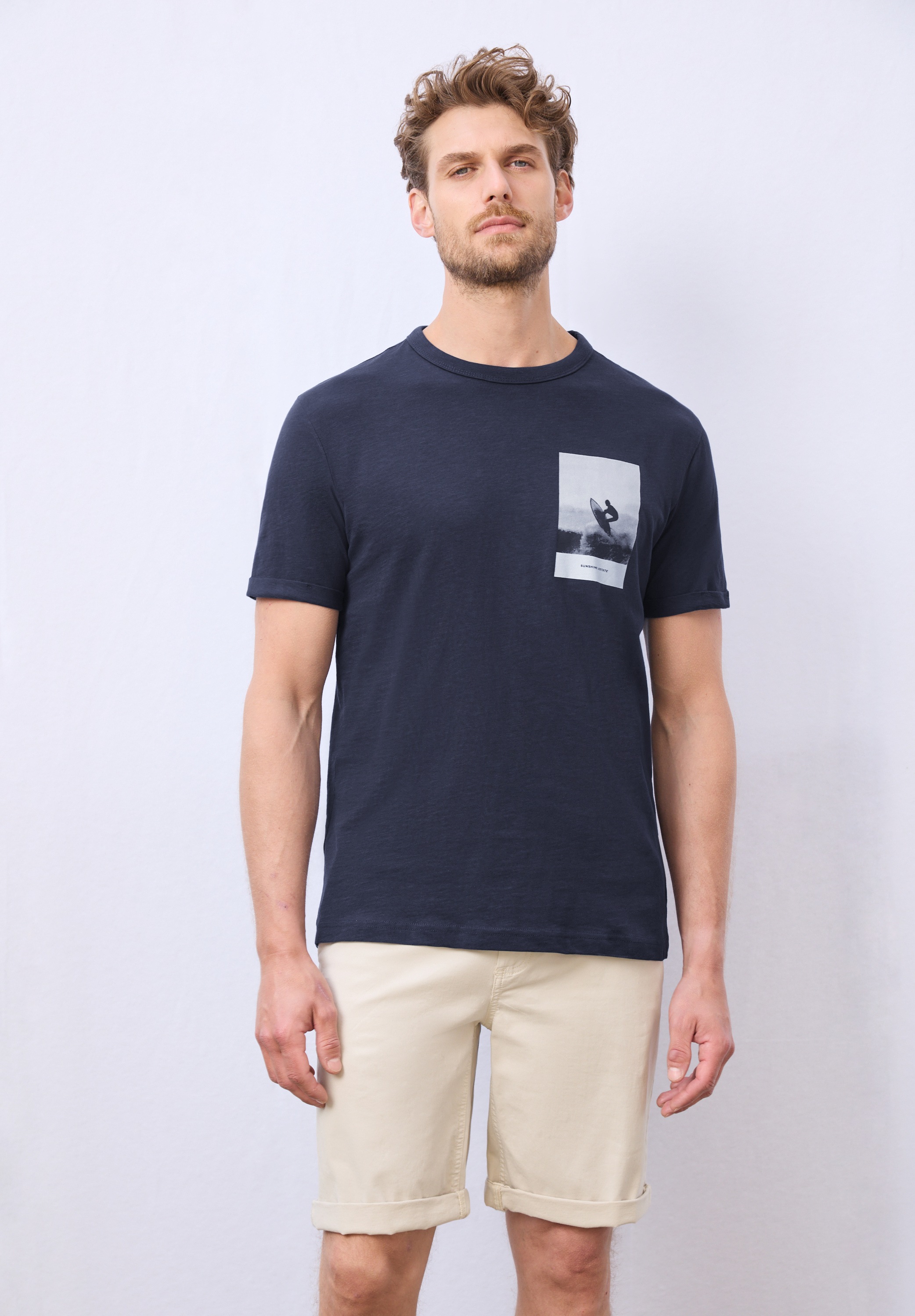 STREET ONE MEN T-Shirt, aus reiner Baumwolle günstig online kaufen