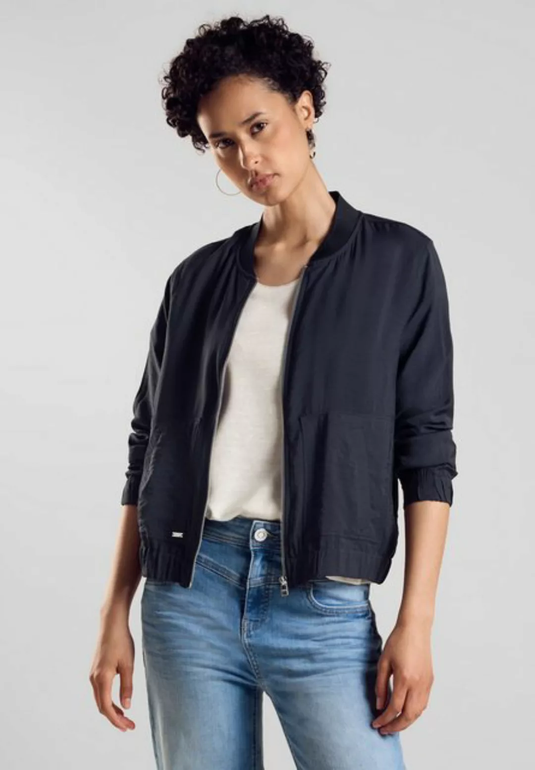 STREET ONE Blouson Twill mit Reißverschluss günstig online kaufen