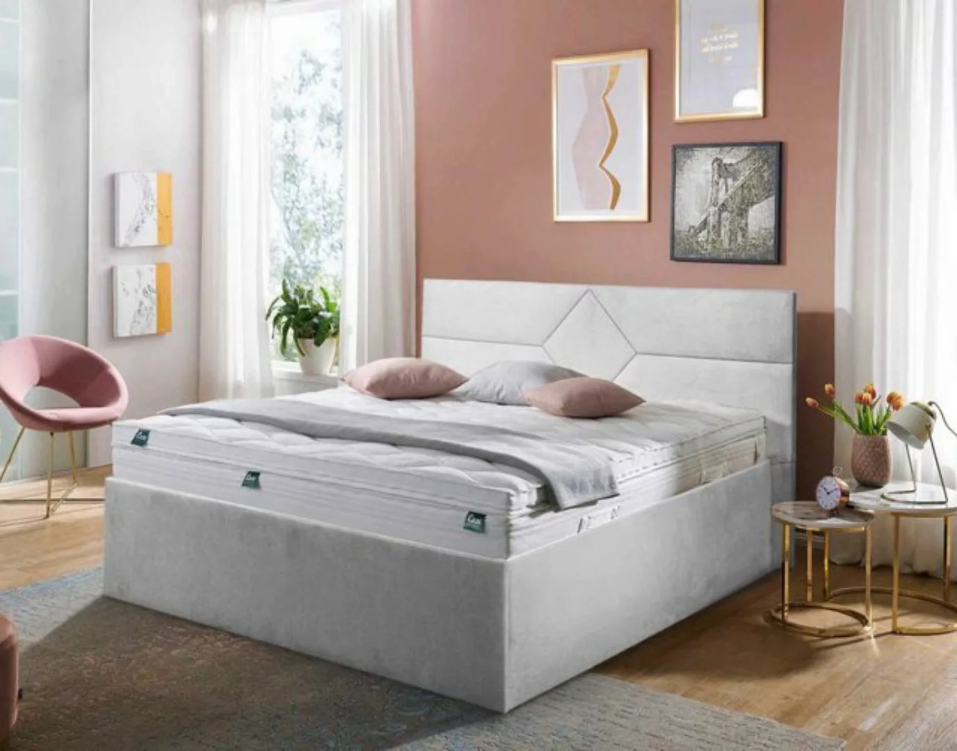 Halmon Schlafkomfort Betten Polsterbett Lomborg günstig online kaufen