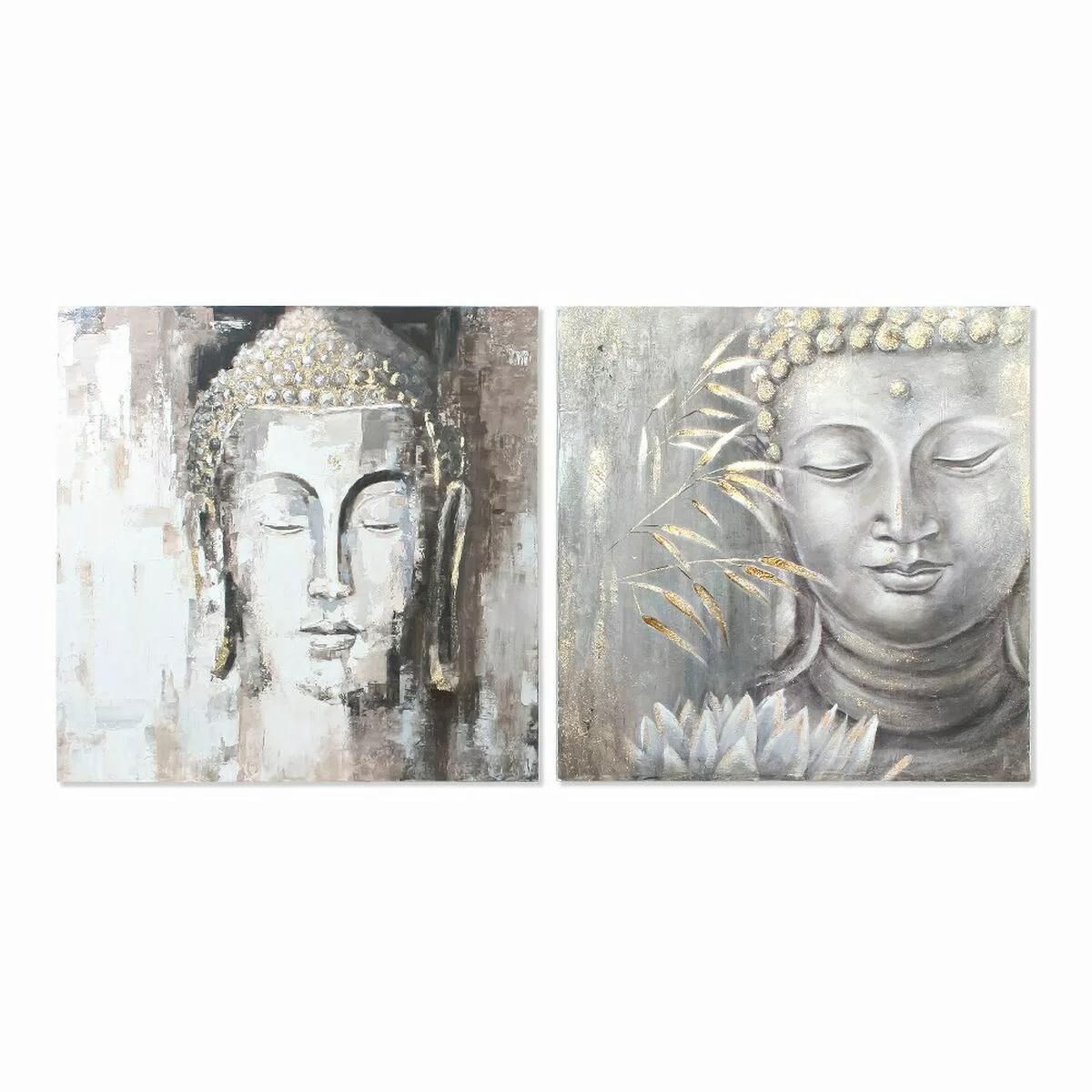 Bild Dkd Home Decor Buda Buddha Orientalisch (100 X 3,8 X 100 Cm) (2 Stück) günstig online kaufen