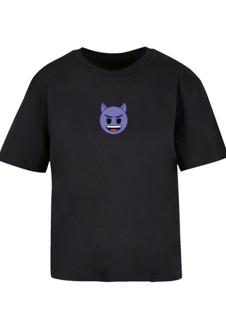 emoji couture T-Shirt Evil smiling furry purple face Premium Qualität günstig online kaufen