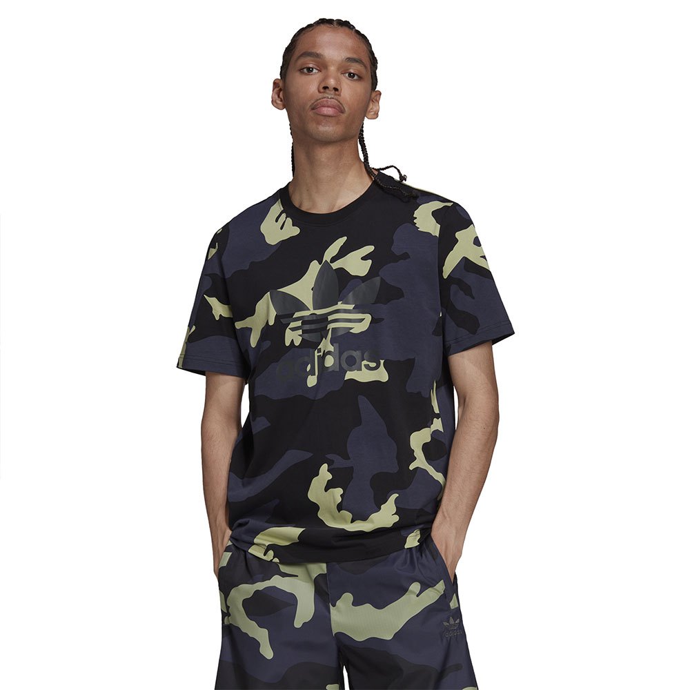 Adidas Originals Camo Aop Kurzärmeliges T-shirt S Shadow Navy günstig online kaufen