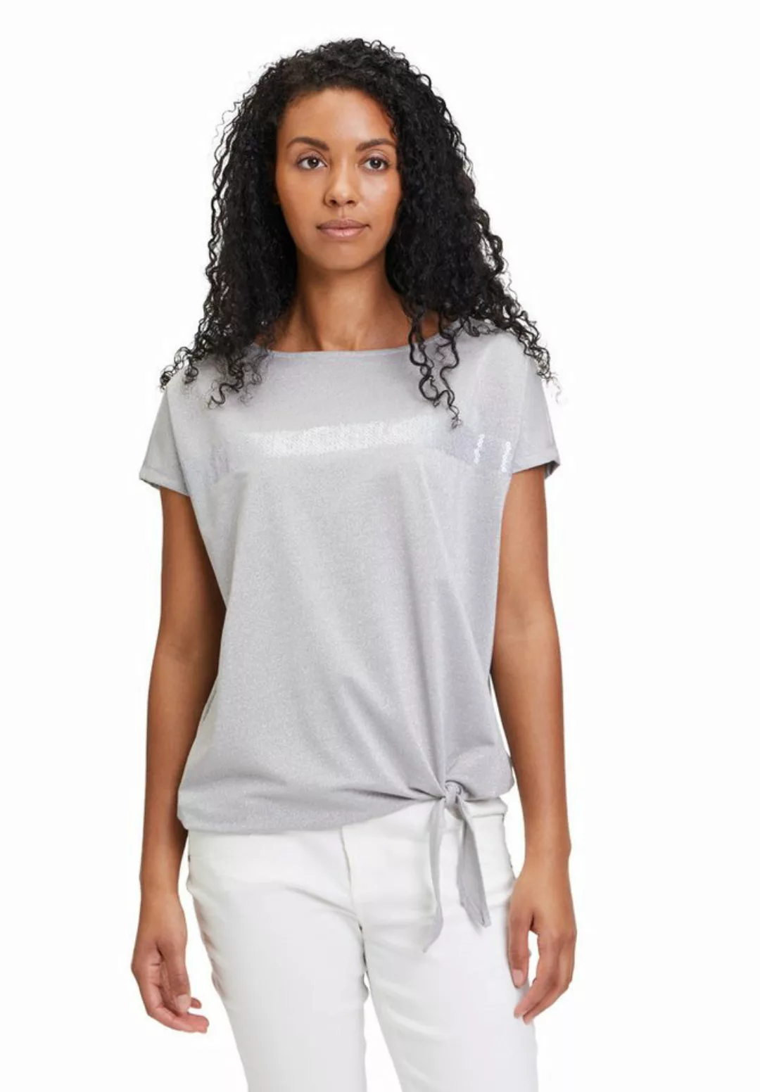 Betty Barclay Kurzarmshirt Betty Barclay Halbarm-Shirt mit Schleifenknoten günstig online kaufen