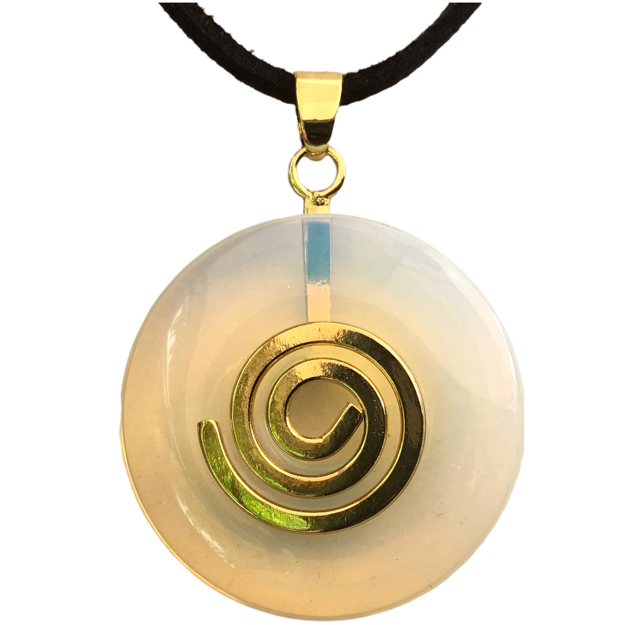 Steinfixx® Lange Kette echter Edelsteindonut 30 günstig online kaufen