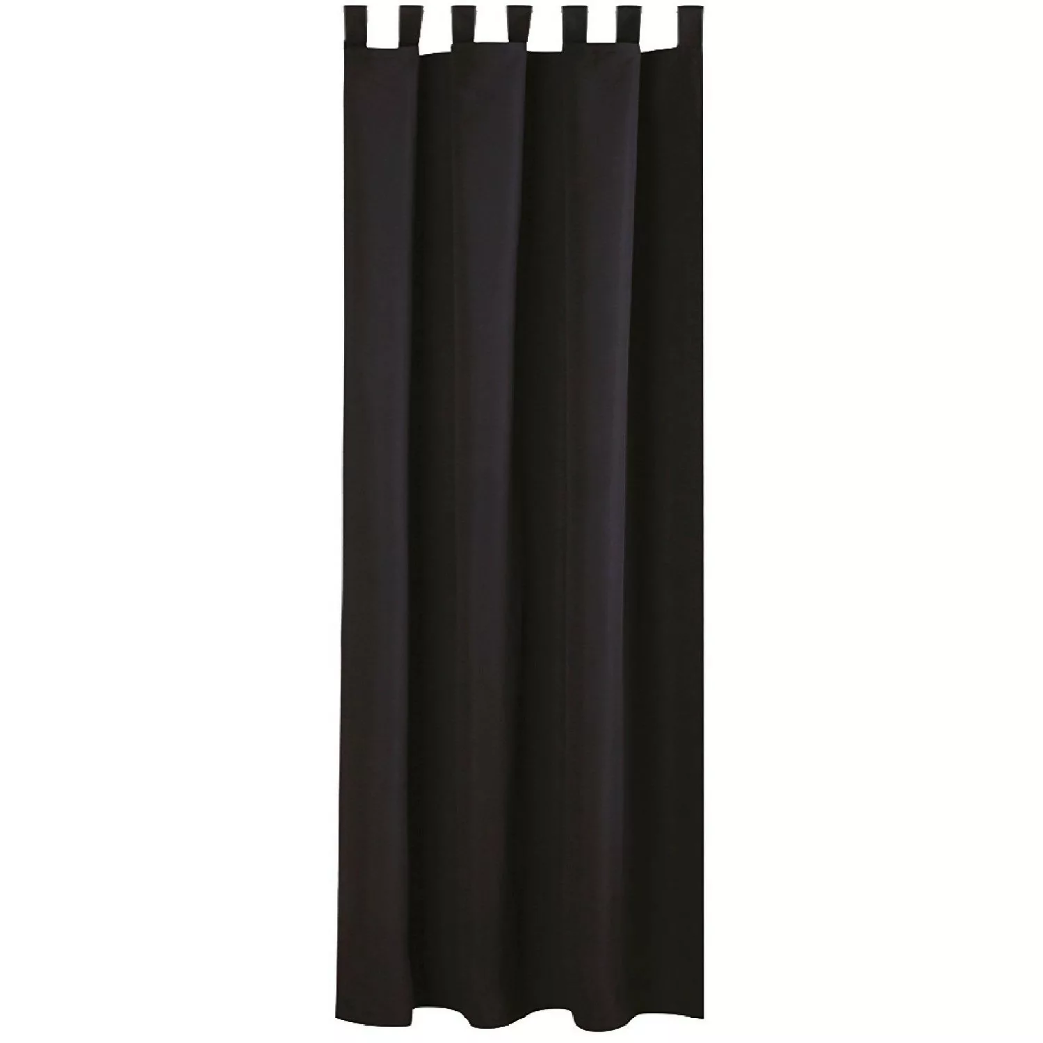 Bestlivings Dekoschal Ellen Schlaufen 140 cm x 145 cm Schwarz günstig online kaufen