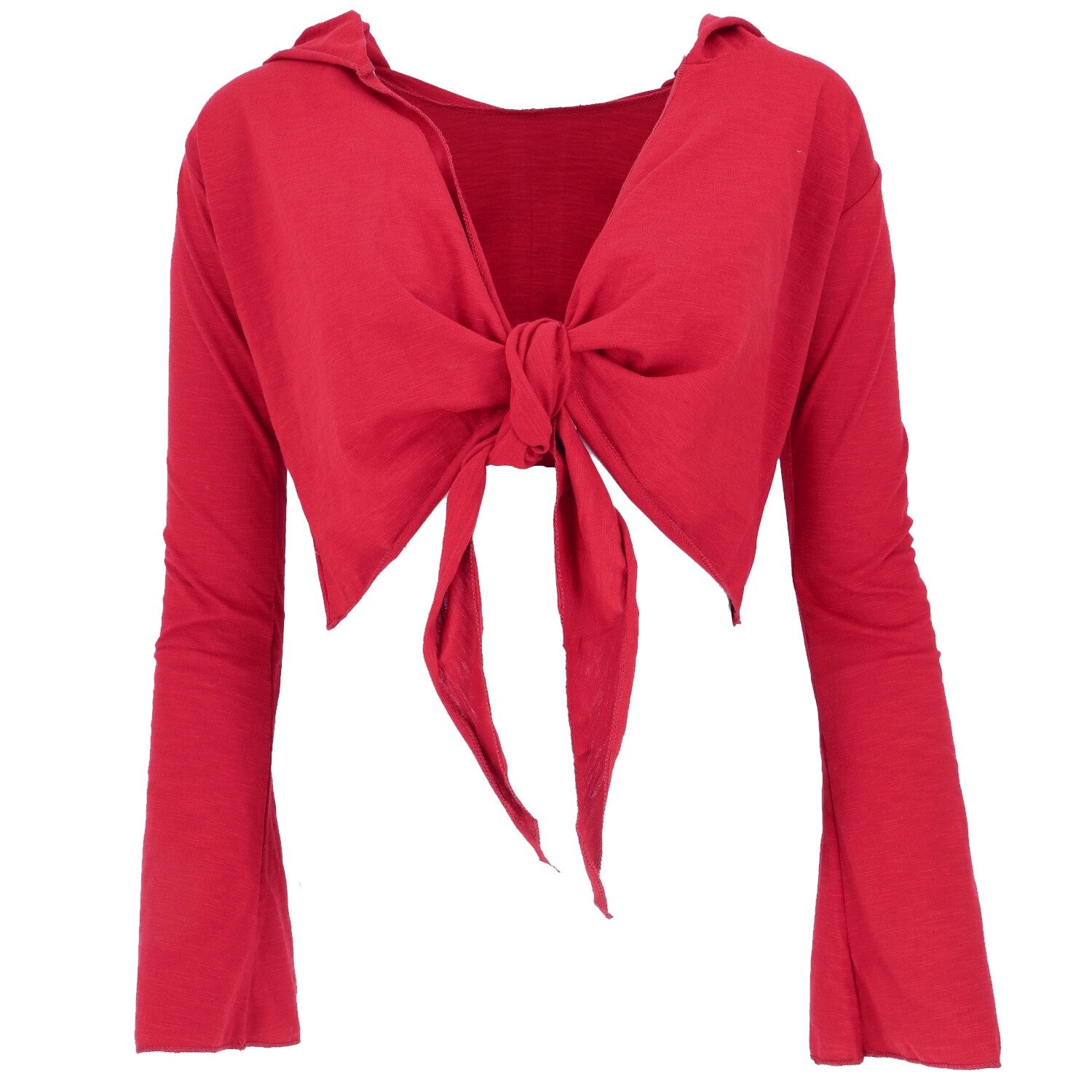 Guru-Shop Longsleeve Wickeltop, Yogatop, Langarmshirt mit.. günstig online kaufen