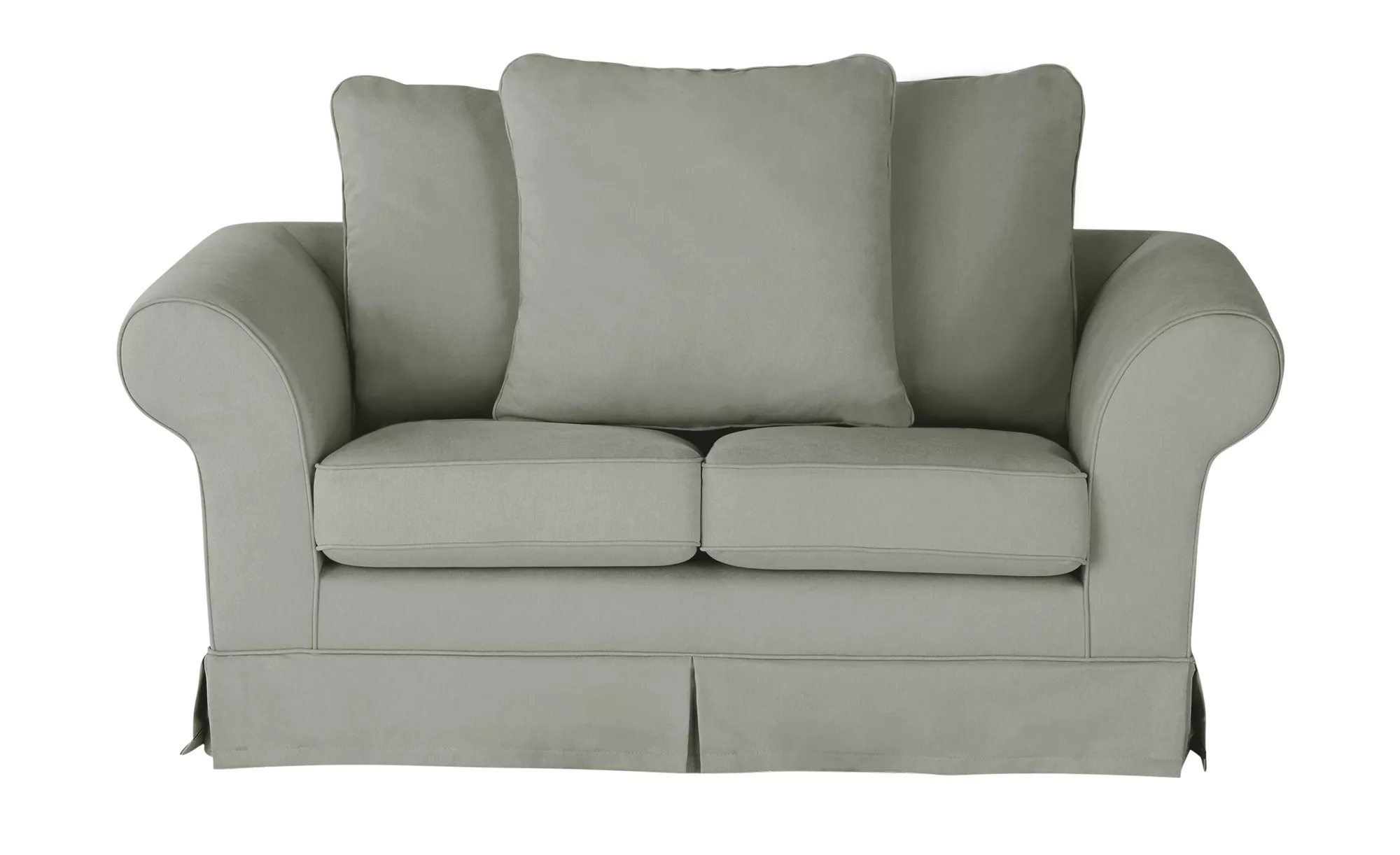 Hussensofa - grau - 166 cm - 70 cm - 92 cm - Polstermöbel > Sofas > 2-Sitze günstig online kaufen