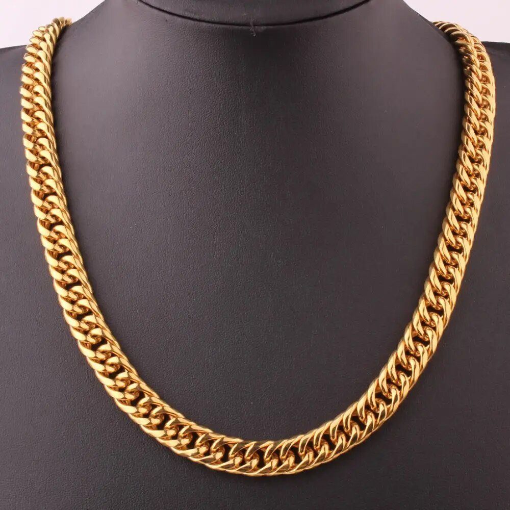 Karisma Schmuck Panzerkette Edelstahl Halskette Hiphop/Rapper/Iced günstig online kaufen