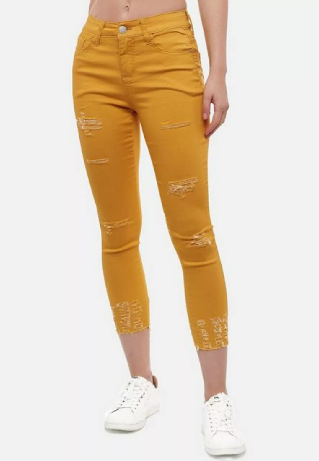 MiSS RJ Skinny-fit-Jeans Denim Jeans Hose Stretch Röhrenjeans Skinny Treggi günstig online kaufen