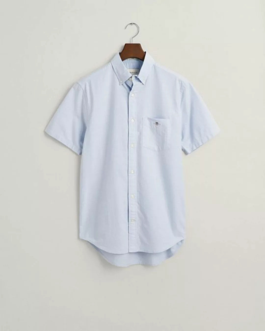 Gant Blusenshirt REG OXFORD SS SHIRT, LIGHT BLUE günstig online kaufen