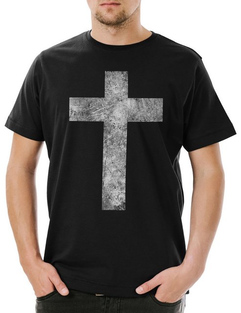 Urban Backwoods Print-Shirt Christian Cross II Herren T-Shirt Christliches günstig online kaufen