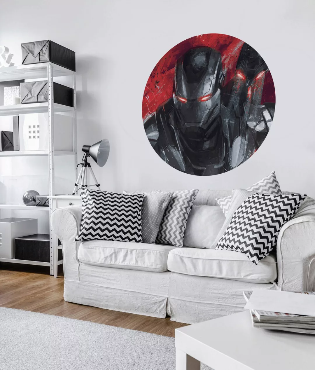 KOMAR Selbstklebende Vlies Fototapete/Wandtattoo - Avengers Painting War-Ma günstig online kaufen