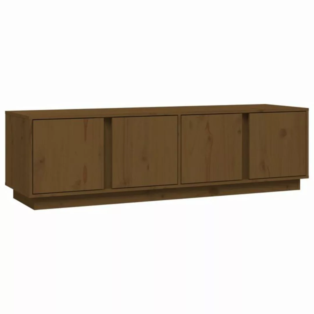 vidaXL TV-Schrank TV-Schrank Honigbraun 140x40x40 cm Massivholz Kiefer Lowb günstig online kaufen