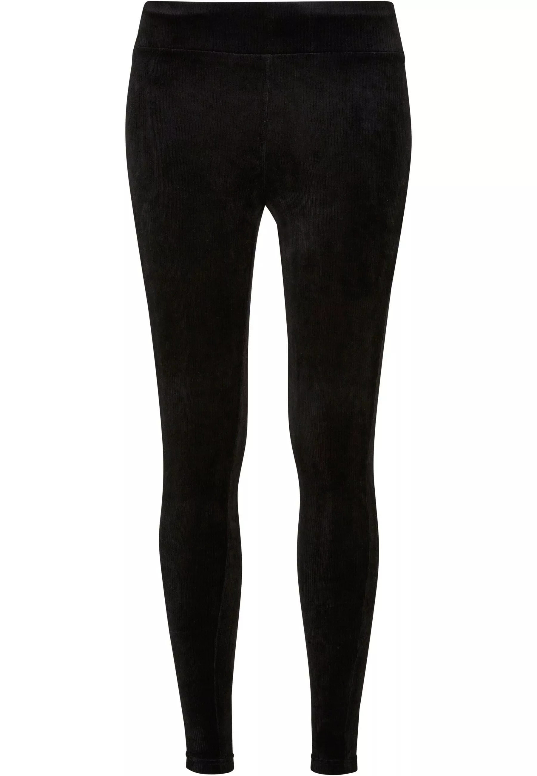 URBAN CLASSICS Leggings "Urban Classics Damen Ladies High Waist Rib Velvet günstig online kaufen