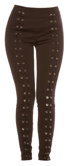 Koucla Treggings Damenhose Leggings Hose mit Schnürung günstig online kaufen