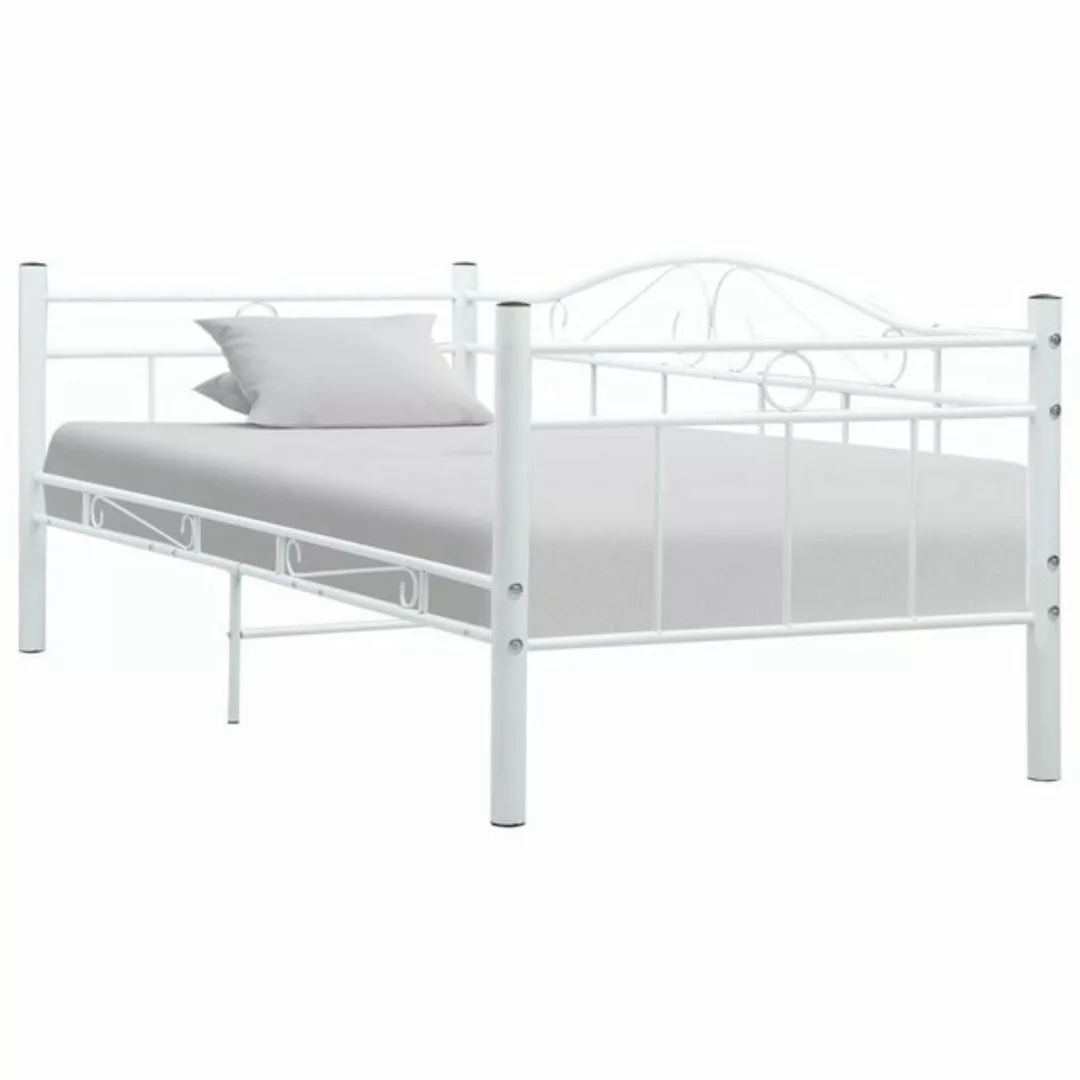 Tagesbett-rahmen Weiß Metall 90ã200 Cm günstig online kaufen