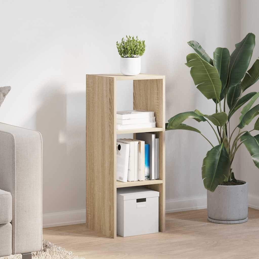 vidaXL Fächerschrank Bücherregal Stapelbar Sonoma-Eiche 30x30x80 günstig online kaufen