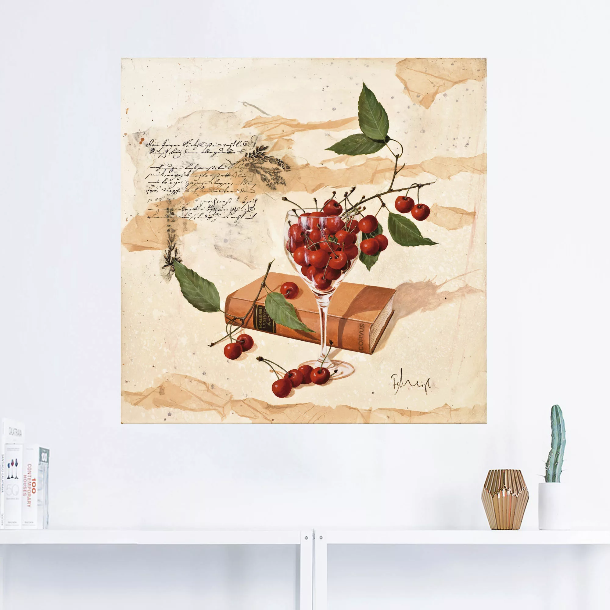 Artland Wandbild "Moderne Cosmea Variation", Arrangements, (1 St.), als Lei günstig online kaufen