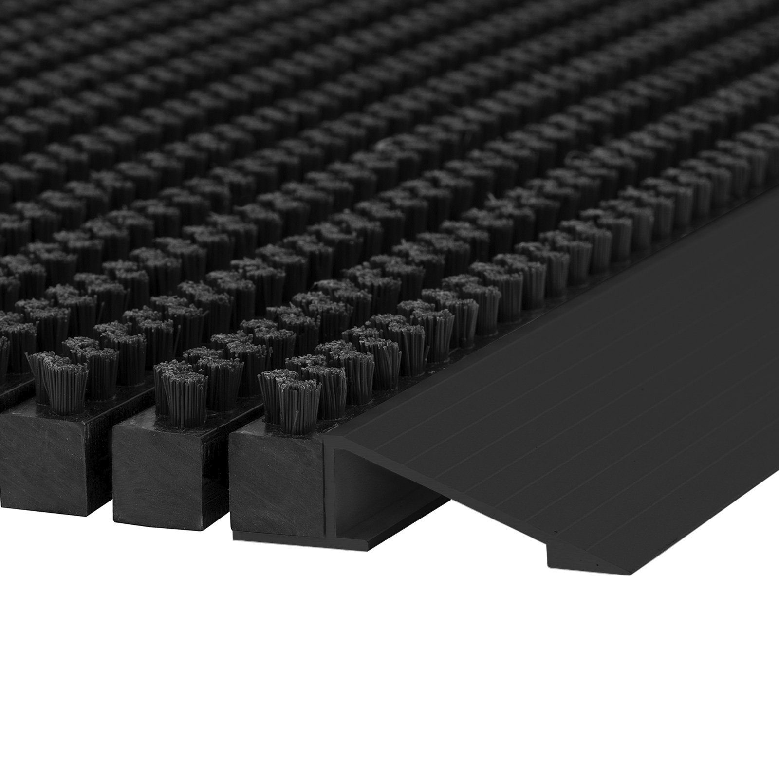 Floordirekt Fußmatte Power Brush Schwarz, 3 günstig online kaufen