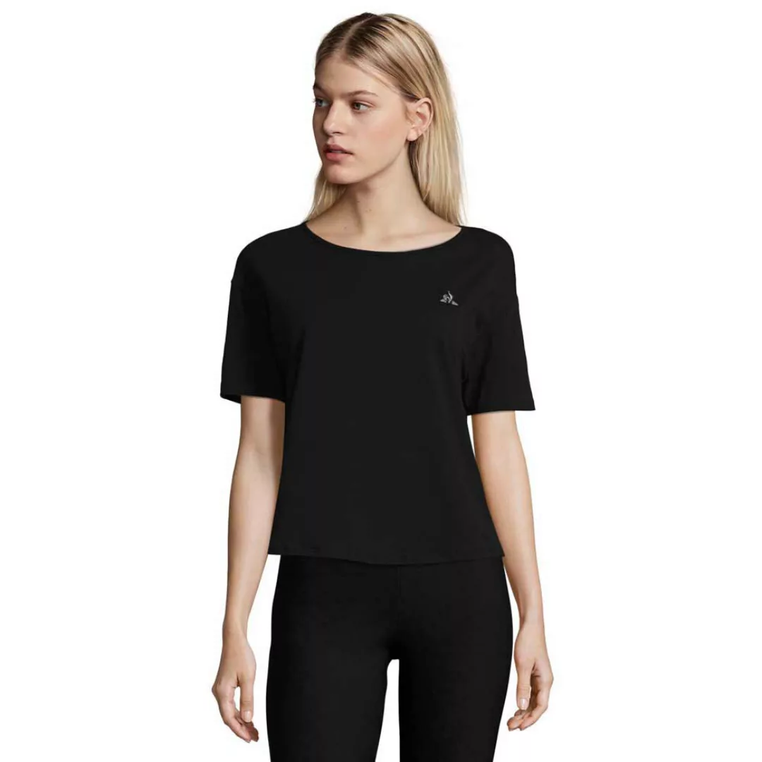Le Coq Sportif Tech Loose Kurzärmeliges T-shirt XS Black günstig online kaufen