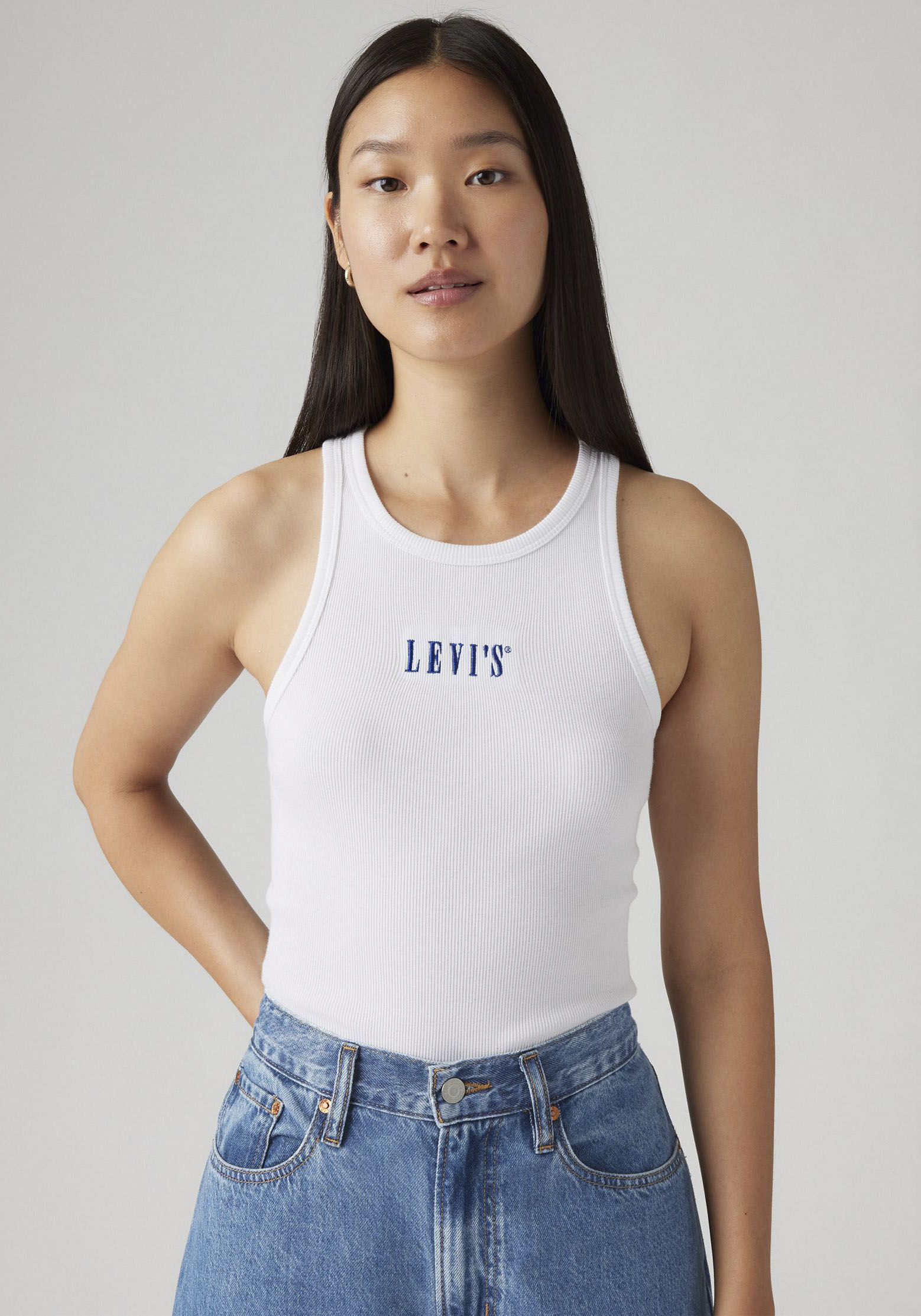 Levis Ripptanktop "GRAPHIC GEMINI", mit Logostickerei und Struktur-Optik günstig online kaufen