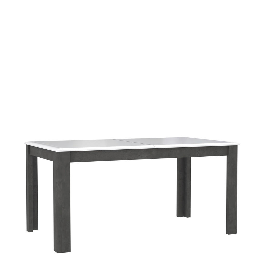 Esstisch  weiß Beton Optik B/H/T: ca. 160x78x90 cm günstig online kaufen