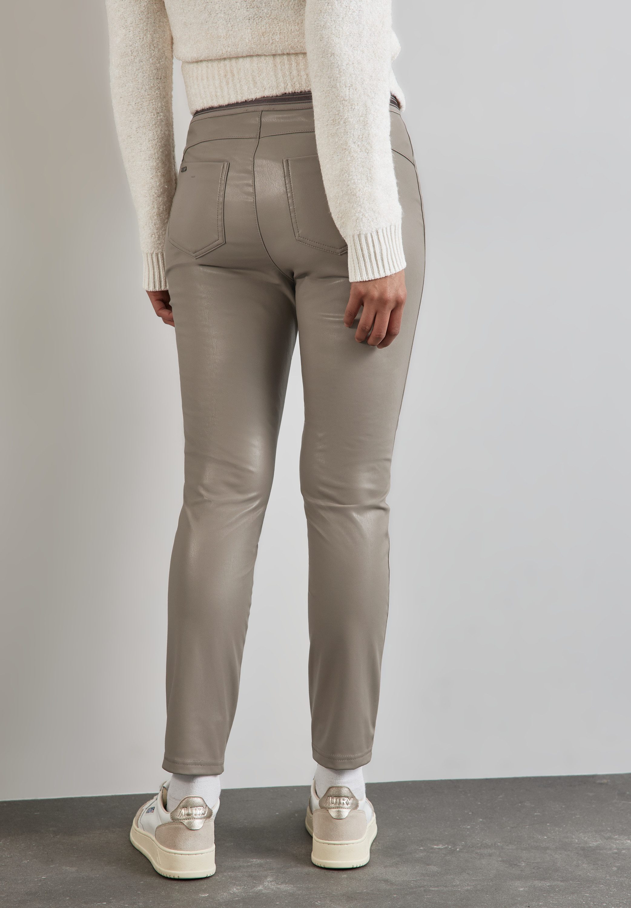 STREET ONE Lederhose, High Waist günstig online kaufen