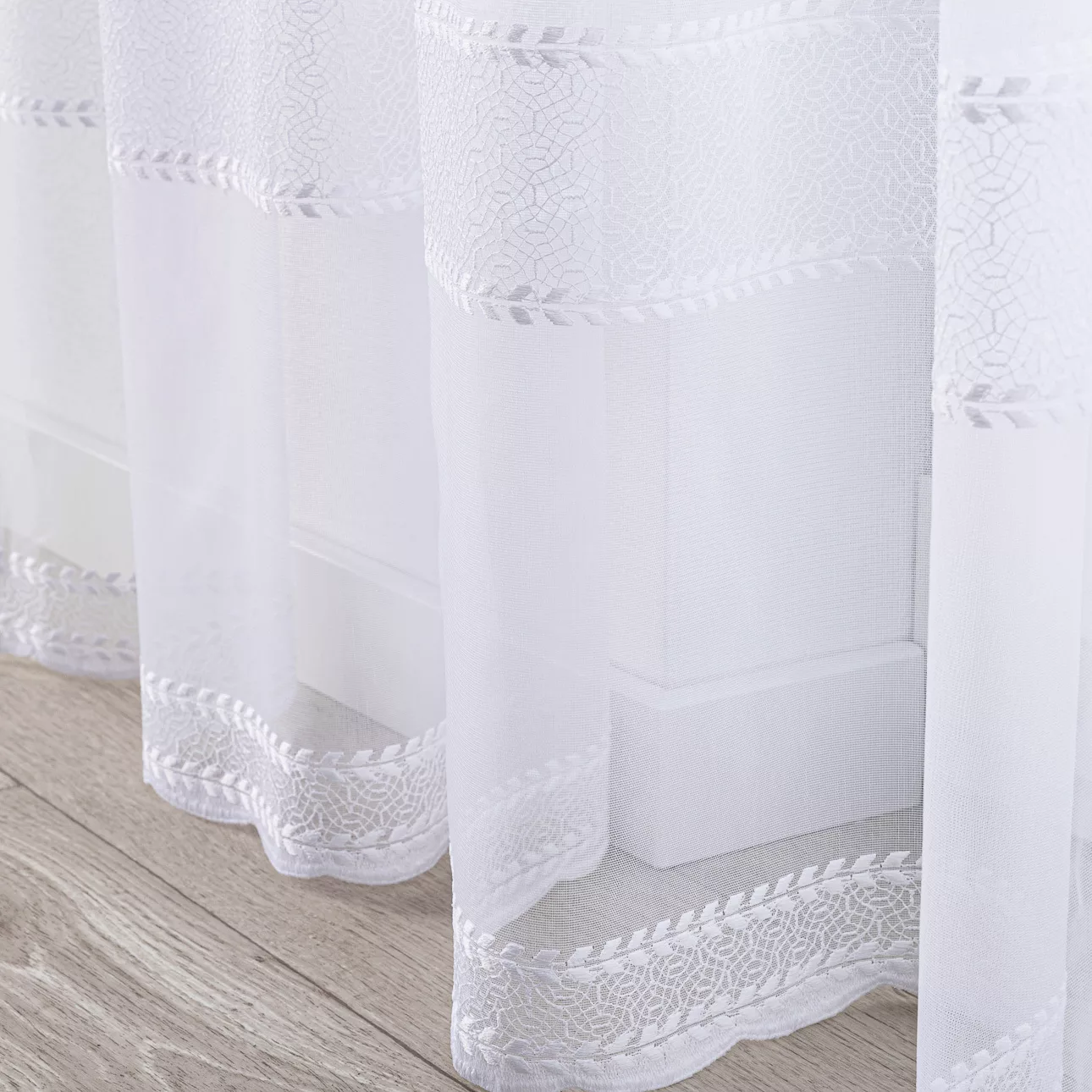 Gardine mit Kräuselband, weiß, Voile (186-57) günstig online kaufen