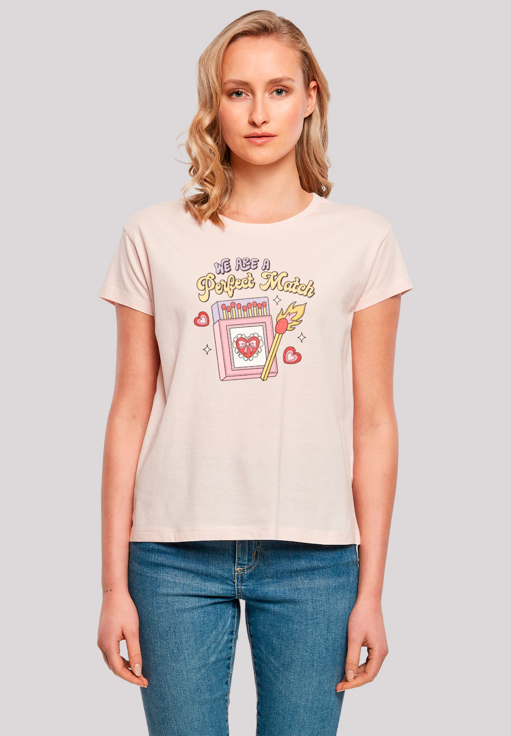 F4NT4STIC T-Shirt "We Are A Perfect Match Love", Premium Qualität günstig online kaufen