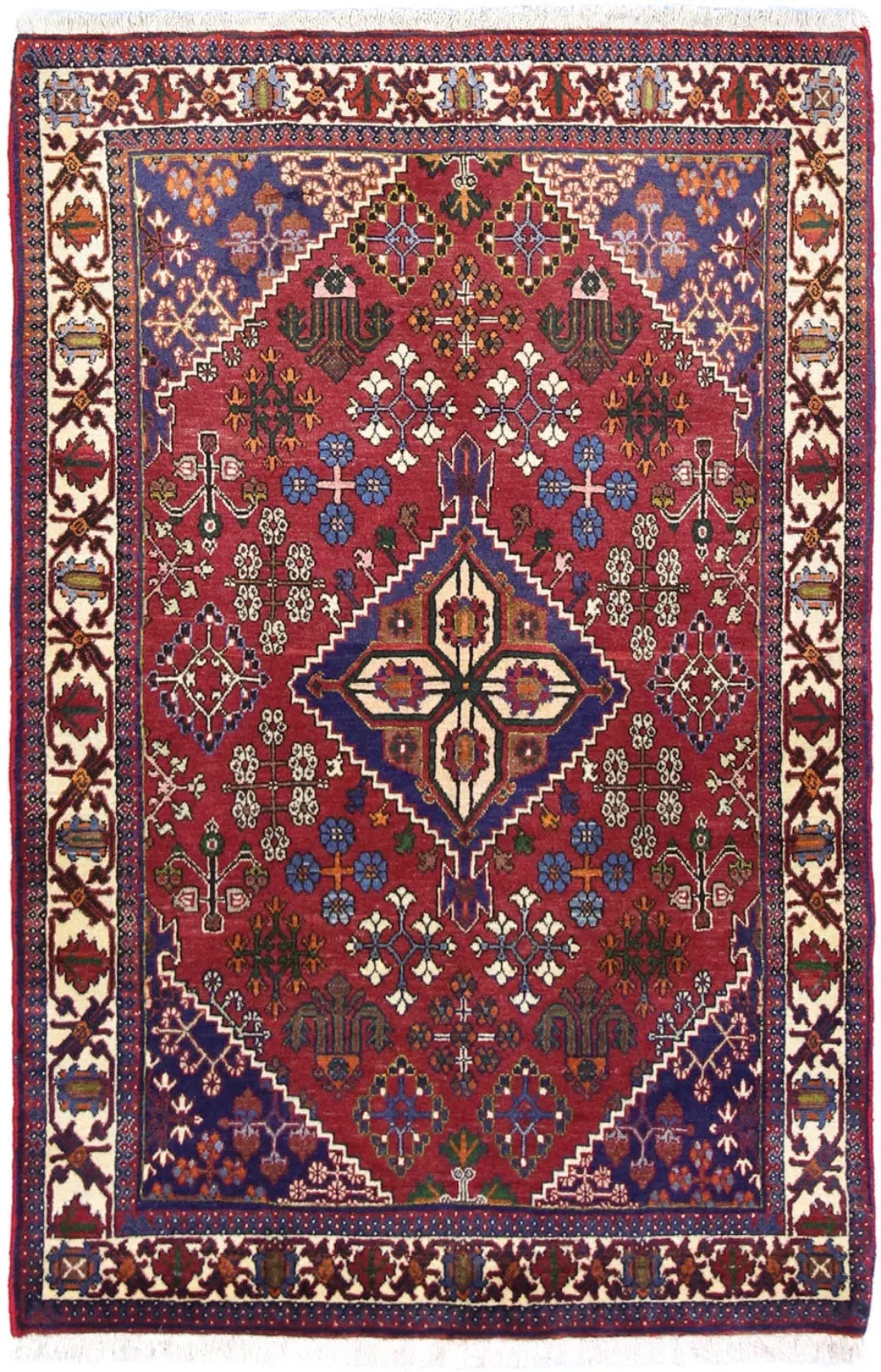 morgenland Wollteppich »Meymeh Teppich handgeknüpft rot«, rechteckig, handg günstig online kaufen