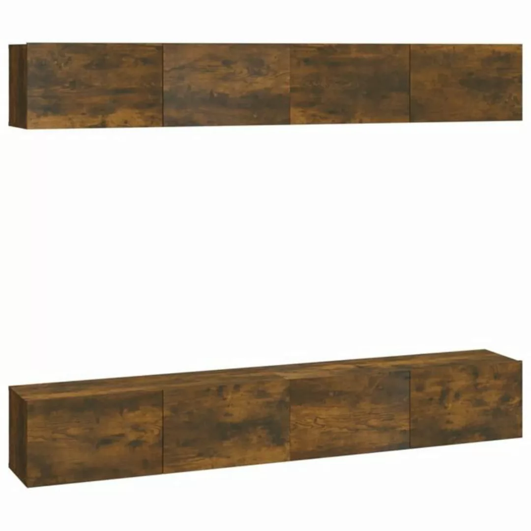 furnicato TV-Schrank TV-Wandschränke 4 Stk. Räuchereiche 100x30x30 cm (4-St günstig online kaufen