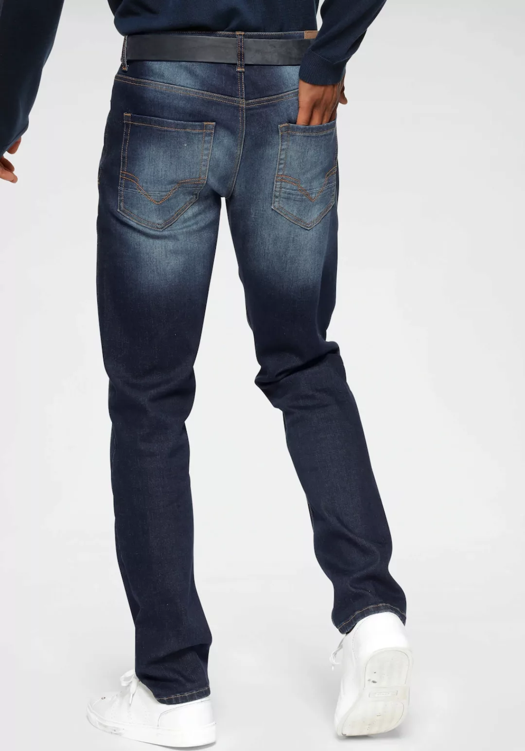 H.I.S Straight-Jeans "DIX", gerade Beinform, niedrige Leibhöhe, Used-Waschu günstig online kaufen