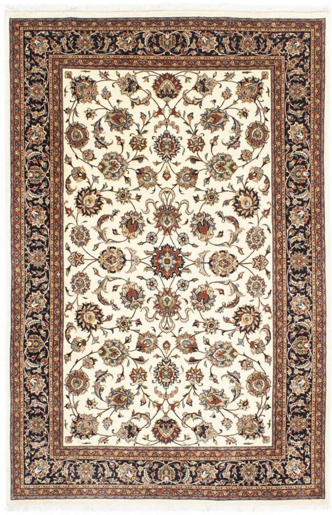 morgenland Wollteppich »Kaschmar Blumenmuster Beige 275 x 220 cm«, rechteck günstig online kaufen