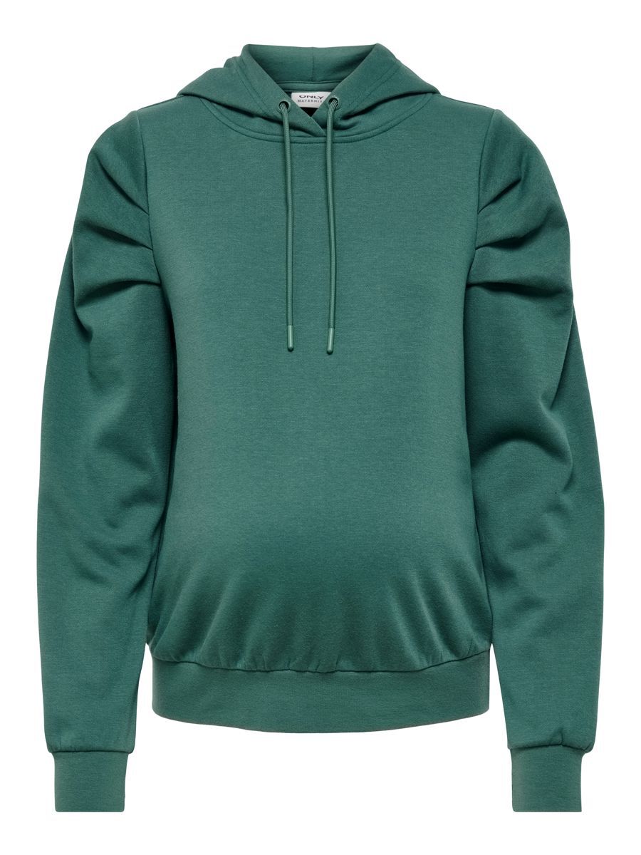 ONLY Mama Detailreiches Hoodie Damen Grün günstig online kaufen