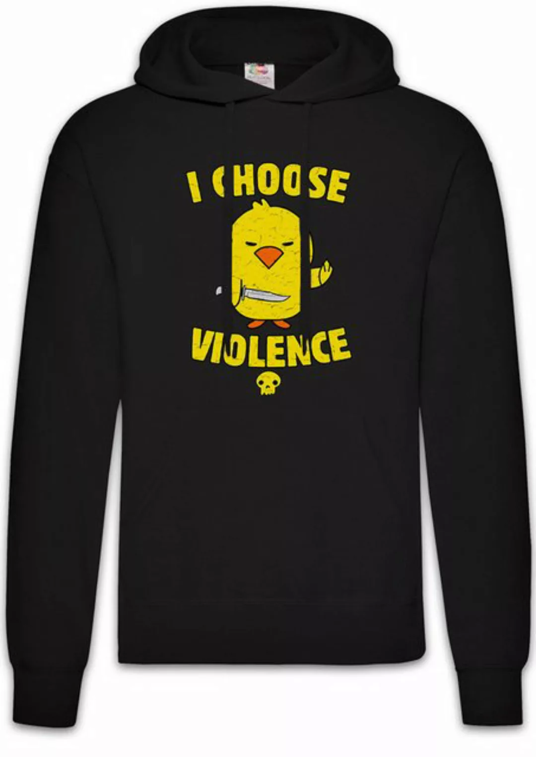 Urban Backwoods Hoodie I Choose Violence Rubber Duck Herren Hoodie Gummient günstig online kaufen